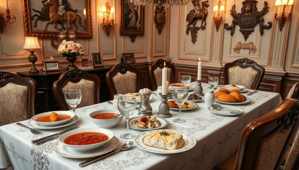 Russian Cuisine Dining In Moscow