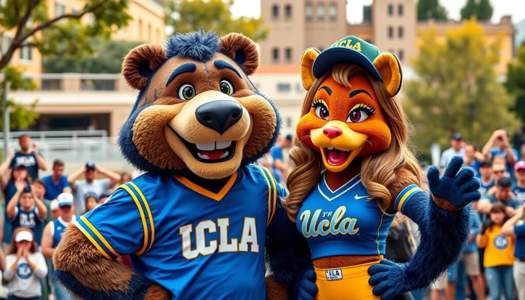 Ucla Mascot Joe Bruin And Josephine Bruin