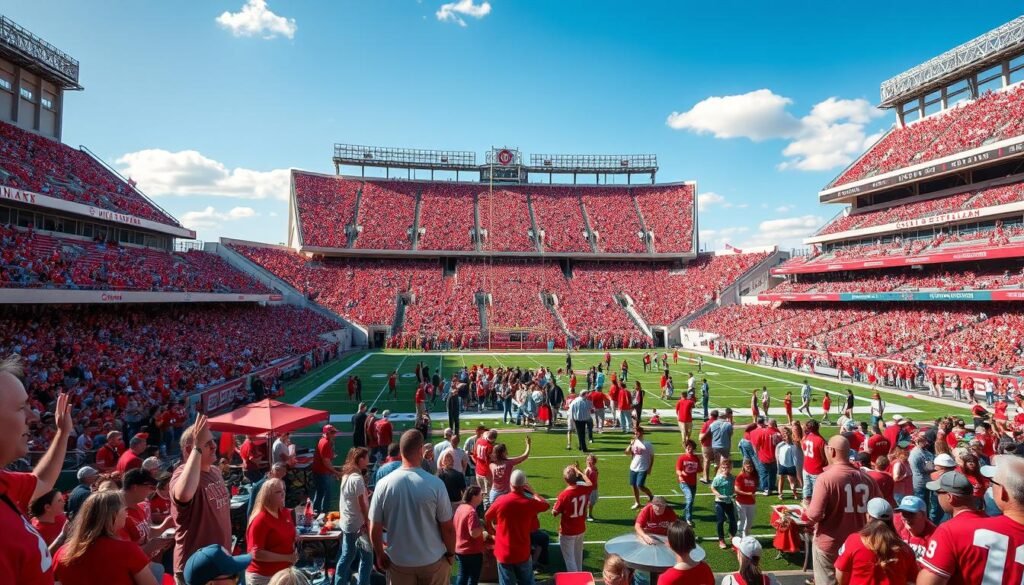 Ohio Stadium Excitement During College Gameday