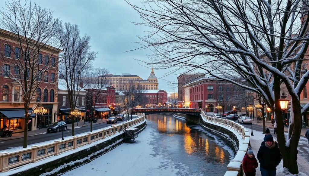 Downtown Chattanooga Winter Scene