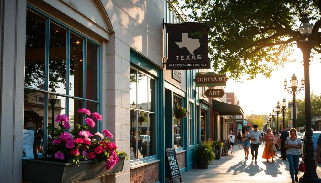 Main Street Shopping In Fredericksburg, Texas