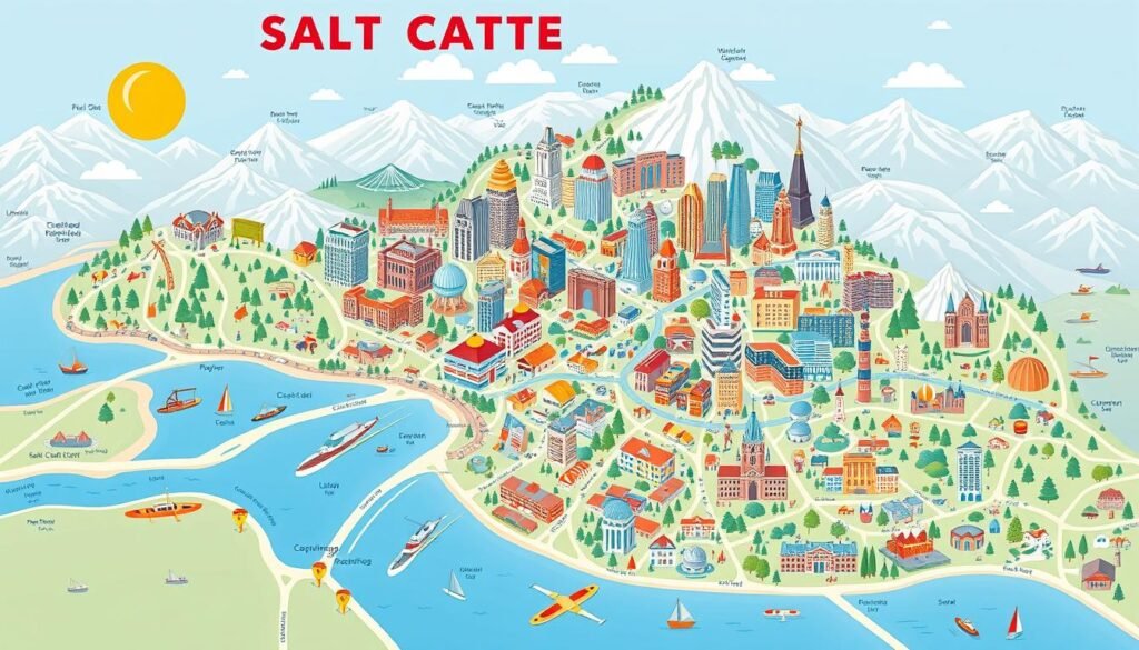 Salt Lake City Tourism Map