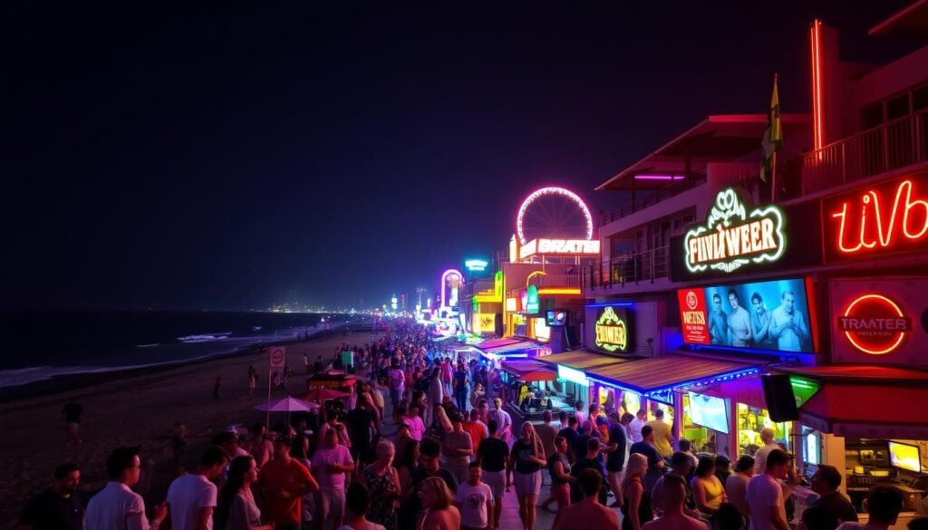 Beach Town Nightlife